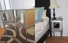 Ikea Hack Edland Night Stand Mirrored Look Ikea Furniture Hacks Ikea Hack Ikea