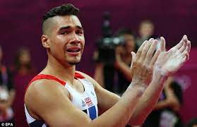 Louis smith after his performance on the pommel horse. London 2012 Olympics Louis Smith Breaks Down In Gymnastics Event Daily Mail Online