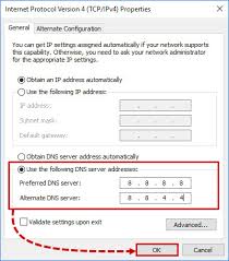 Network Connection Error Dns Issue