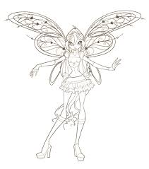 Winx Pixies Coloring Pages For Kids With Winxclub Images