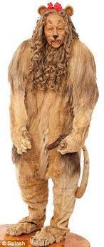 The Wizard Of Oz S Cowardly Lion Costume Set To Fetch 3m At Auction Cowardly Lion Costume Lion Costume Cowardly Lion