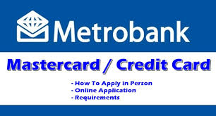 Credit card application is 100% online and only takes 10 minutes! Metrobank Mastercard How To Apply For Credit Card To Metrobank