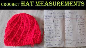 Crochet Hat Measurements Crochet Tamil