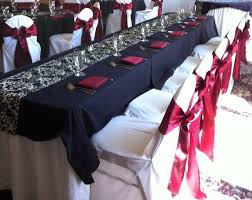 Burgandy Black White And Silver Wedding Black Table Cloths With Burgundy Napkins White Navy Silver Wedding Navy And Burgundy Wedding Burgundy Silver Wedding