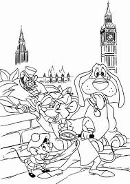 A pop of color will bring this printable detective are property and copyright of their owners. Basil And Friends Sitting On Bench Park In The Great Mouse Detective Coloring Page Coloring Sun