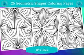 1 Geometric Shapes Coloring Designs Graphics