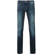 Emporio armani jeans black cotton blend skinny fit size 40l cr 572. Emporio Armani Slim Fit Jeans Blue Fade Mens From Maison Threads Uk