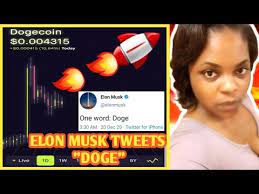 Dogecoin Cryptocurrency Elon Musk Tweets Doge And This Happened Dogecoin To The Moon Elon Musk Youtube Elon Musk Cryptocurrency Musk