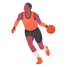 Basketball Player Flat Png Image Download As Svg Vector Transparent Png Eps Or Psd Use This Basketball Player Flat Svg In 2021 Basketball Players Players Mo Design