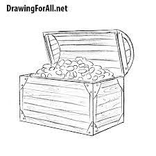 Learn how to draw treasure chest pictures using these outlines or print just for coloring. How To Draw A Treasure Chest