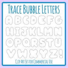 Alphabet letter outlines to use for kids coloring page. Bubble Letter Tracing Teaching Resources Teachers Pay Teachers