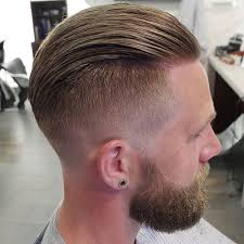 What you have to do now is take inspiration from men like him and perfect it. Taper Fade With Slicked Back Hair And Thick Beard Men Hair Color Mens Hairstyles Thick Hair Barber Haircut Styles