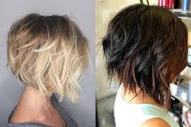 стрижка боб градуированный боб каре с пышным затылком и удлинением к лицу Krasivye Strizhki Na Volosy Srednej Dliny