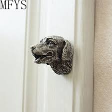 antique sliver cupboard knobs dog head