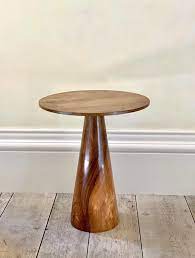 29.75 h x 21.5 w x 15.5 d. Solid Walnut Side Table By Rose Uniacke