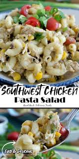 The Best Chicken Pasta Salad Southwest Chicken Pasta Chicken Pasta Salad Healthy Chicken Salad Recipe