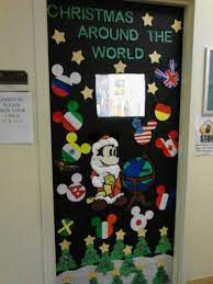 St bernadette christmas door decorating contest. Christmas Around The World Themed Door Christmas Door Decorations Door Decorating Contest School Door Decorations