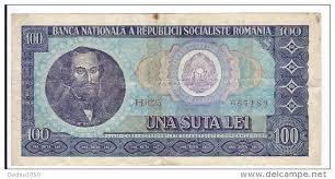 Euro and romanian leu conversions. Romania 100 Una Suta Lei