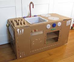 I really enjoy making this project and the kids had so much fun! 57 Diy Cardboard Play Kitchen Ideas Cardboard Play Diy Cardboard Play Kitchen