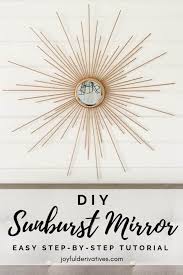 Get the best deals on sunburst/starburst decorative mirrors. How To Make A Fabulous Diy Sunburst Mirror For Cheap Joyful Derivatives