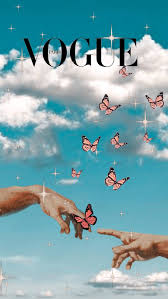 Vogue Aesthetic Iphone Wallpaper Tumblr Aesthetic Butterfly Wallpaper Iphone Blue Wallpaper Iphone