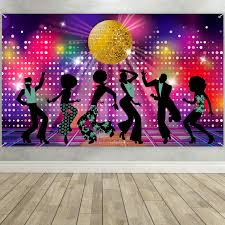 Check out our dance theme decor selection for the very best in unique or custom, handmade pieces from our shops. Disco Party Decorations Supplies Large Fabric 70s 80s 90s Disco Fever Dancers Backdrop For Disco Theme Party Vintage Let S Glow Crazy Shining Neon Night Birthday Photography Photo Booth Background Buy Online In
