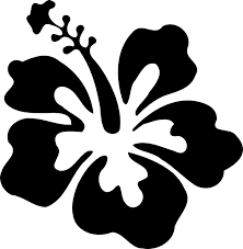Hibiscus Simple Black Clip Art Vector Clip Art Online Royalty Flower Drawing Design Flower Drawing Hawaiian Flower Drawing