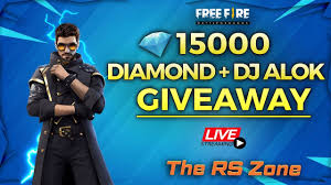 This promo is free without the need for topup. Live Alok Giveaway 15000 Diamond Giveaway Free Fire Live Freefire Djalok Giveaway Youtube