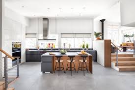 Brookline Mid Century Modern House Reveal Mid Century Modern House Grey Kitchen Floor Mid Century Kitchen