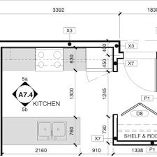 This diagram was created in conceptdraw diagram using the network communication plan library from the network layout floor plans solution, and the kitchen and dining room and bathroom libraries from the floor plans solution. Architectural Floor Plan Example Part Of An Architectural Floor Plan Download Scientific Diagram