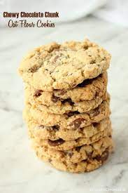 Chewy Chocolate Chunk Oat Flour Cookies Kitchen Cents Chocolate Chunk Cookies Chocolate No Bake Cookies Cookies