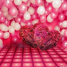 Maybe you would like to learn more about one of these? Photography Backdrops Pink White Balloon Red Rose Petals Valentine S Day Background