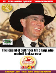 Born October 6, 1965 in Kermit, Texas, to a rodeo family, Sharp rode his  first steer at the age of nine and never looked back. In 1981, he won his  first of
