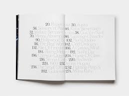 Table Of Contents In Artist Book Book Design Layout Book Design Print Layout