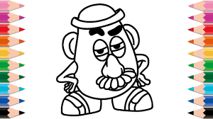 Mycoloringpages.net is the best site for finding your coloring page for free. How To Draw Toy Story Mr Potato Head Coloring Pages Drawing And Learn Colors For Kids And Toddlers Youtube