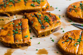 Line a baking sheet with aluminum foil, then a wire rack. Welsh Rarebit Food Table