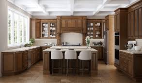 Build Layers Of Richness With Details Such As Applied Moldings Posts And Arches The Kingston Kitchen By Jsi Features All That And Cheap Kitchen Cabinets Natural Wood Kitchen Cabinets Kitchen Cabinets