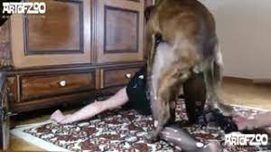 Frau wird von einem hund gefickt