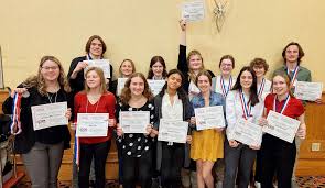 A big round of applause! Please join us in congratulating the following  students for their achievements at this year's FCCLA's State Leadership  Conference: Caleb Gustafson