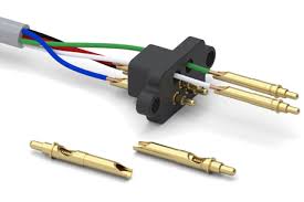 Feed Through Solder Cup Spring Loaded Pogo Pin For Connector Assemblies Cup Spring Soldering
