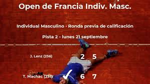 Tenis atp și wta live, clasamente atp și. Resultados De Tenis En Directo Partido Tomas Machac Julian Lenz En Open De Francia Indiv Masc