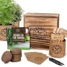 Herb Garden Starter Kit Herb Garden Kit Indoor Herb Garden Growing Herbs Indoors