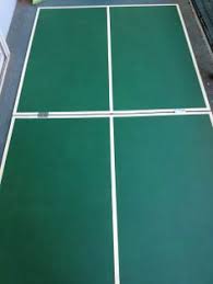 Diy Folding 4x8 Ping Pong Table Would Attach To Dining Table Perhaps Even Store Under Dining Table Pe Ping Pong Table Diy Ping Pong Table Diy Outdoor Table