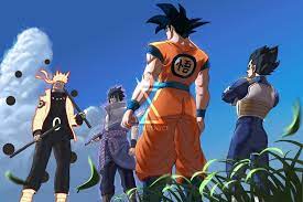 © 2021 sony interactive entertainment llc Goku And Vegeta Vs Naruto And Sasuke Anime Dragon Ball Super Dragon Ball Super Manga Anime