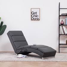 Marque Generique Inedit Fauteuils Et Chaises Gamme Alger Chaise Longue De Massage Gris Similicuir Transats Chaises Longues Rue Du Commerce