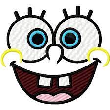 Spongebob Face Solid Fill Machine Embroidery By Digitizingdolls