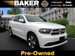 My 2014 dodge durango limited had the 3.6 v6 with 8 speed was pretty quick, typically getting to 60 at about 7 seconds. Used 2014 Dodge Durango R T For Sale 17 495 Victory Lotus Stock 562690