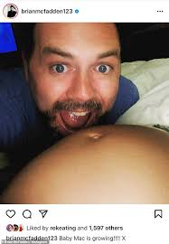 Since she was born, brian has given his social media followers a small look into their life as a growing family. Brian Mcfadden Shares Heartwarming Snap Alongside His Wife Danielle Parkinson S Growing Baby Bump Daily Mail Online