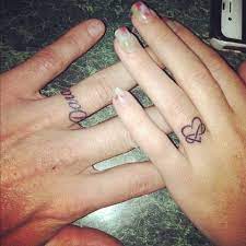 55 Wedding Band Tattoo Ideas To Rock Ring Tattoo Designs Wedding Band Tattoo Ring Tattoos