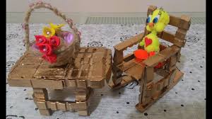 Tahta Mandaldan Neler Yapilir Minyatur Masa Ve Sandalye Yapimi Diy Youtube